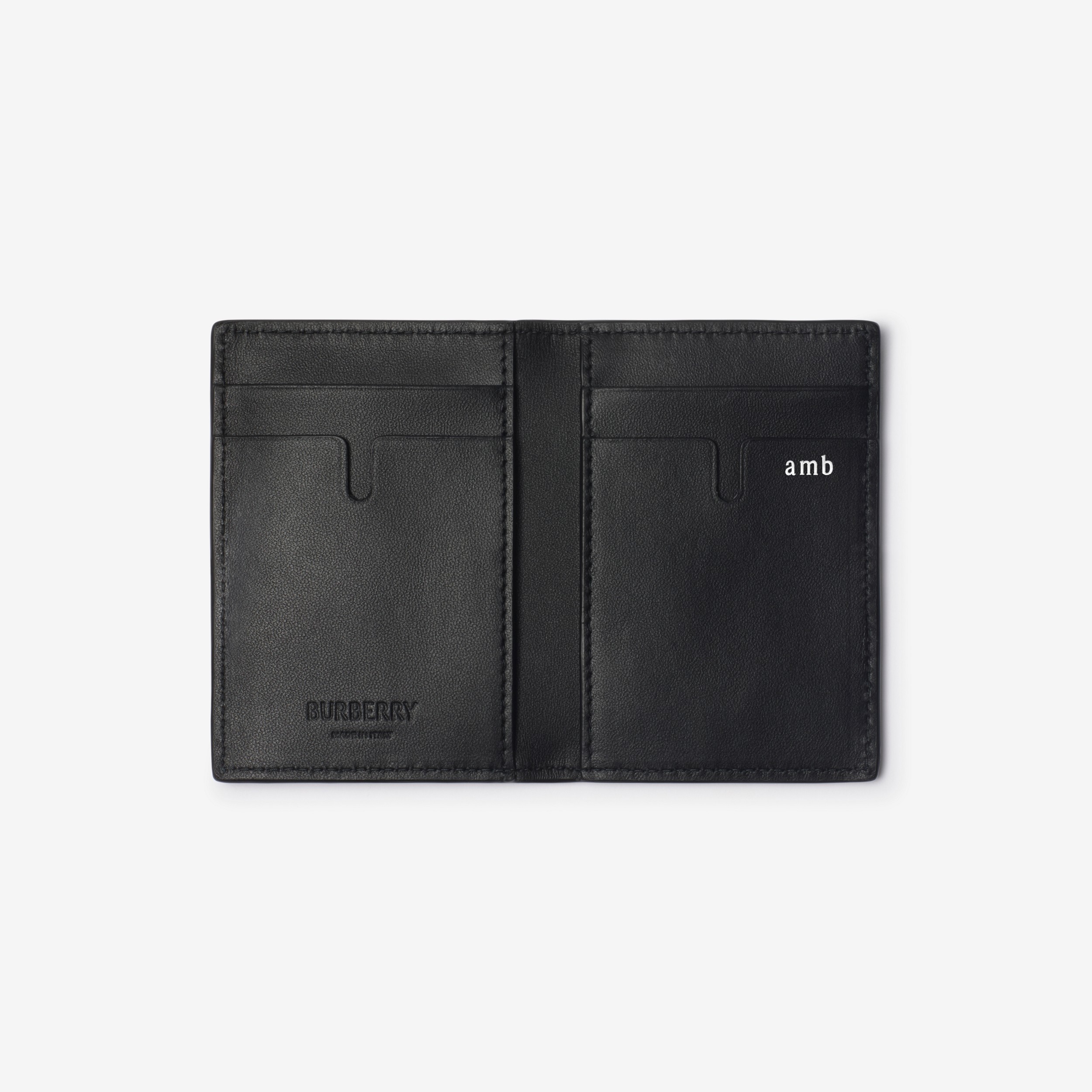 EKD Folding Card Case in Black - Men | Burberry® Official
